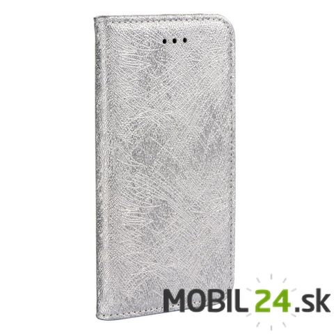 Puzdro na mobil Samsung S8 strieborné glitter