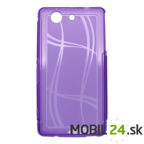 Puzdro na mobil Sony Xperia Z3 compact well lines fialové