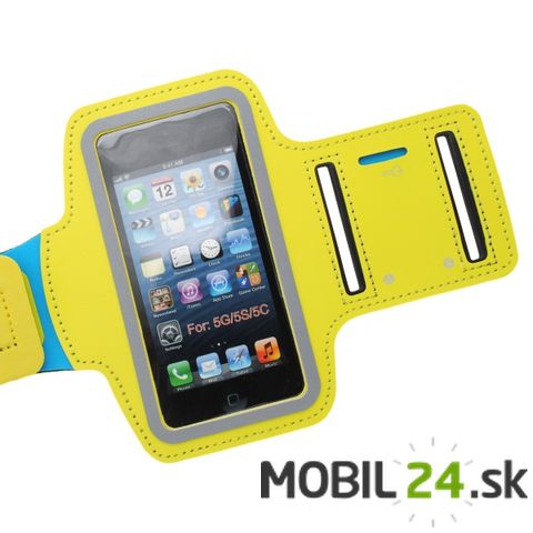 Puzdro na rameno veľkosť iPhone 5/5S/SE žlté