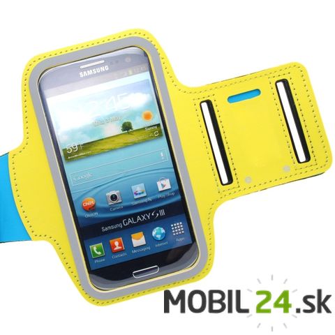 Puzdro na rameno veľkosť Samsung Galaxy S3,S4,S5 žlté