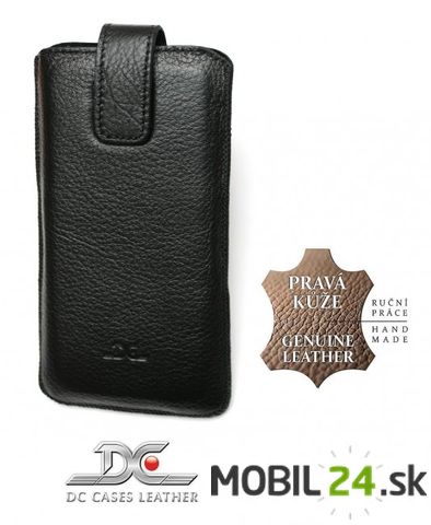 Puzdro na Samsung Galaxy NOTE 4 kožené DC Protect Montone čierne
