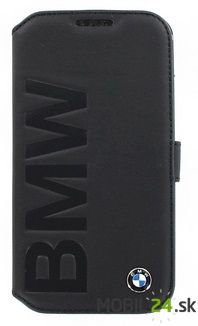 Puzdro na Samsung i9190 S4 mini BMW čierne kožené