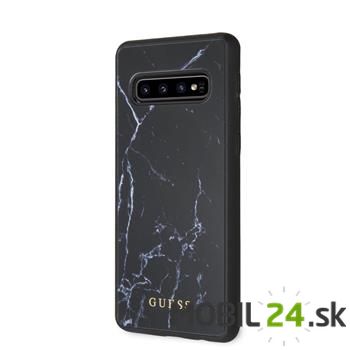 Puzdro na Samsung S10 marble čierne