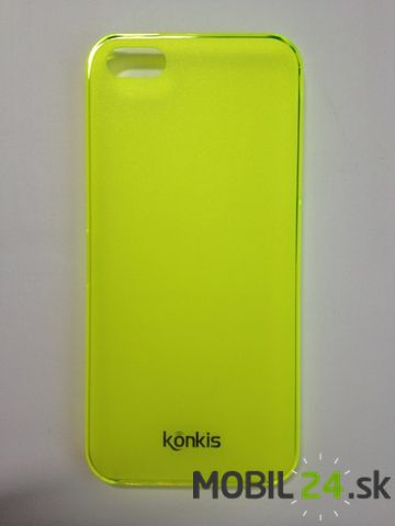 Púzdro plastové iPhone 5/5S/SE žlté KS