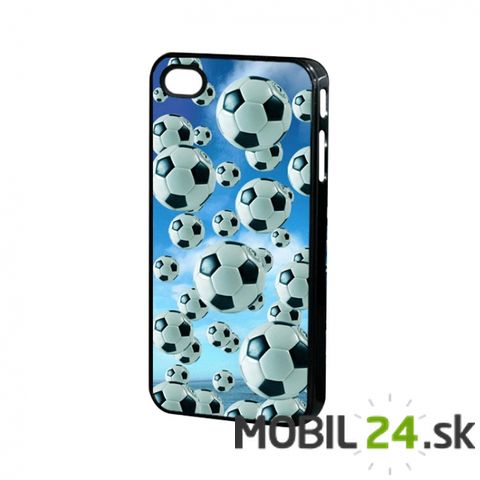 Puzdro pre iPhone 4G/4S plastové s 3D efektom futbal