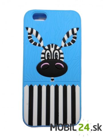 Puzdro pre iPhone 6/6S zebra modré