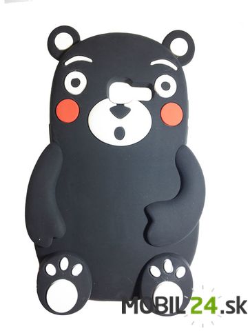 Puzdro pre Samsung A3 2017 medveď 3D čierny