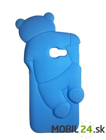 Puzdro pre Samsung A3 2017 medveď 3D modrý
