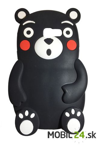 Puzdro pre Samsung A5 2017 medveď 3D čierny