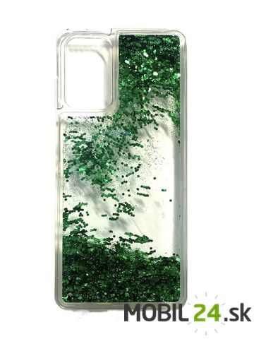Puzdro Samsung A72 5G trblietavé zelené
