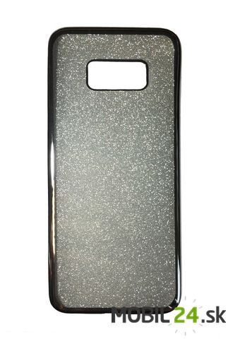Puzdro Samsung Galaxy S8 plus glitter strieborné
