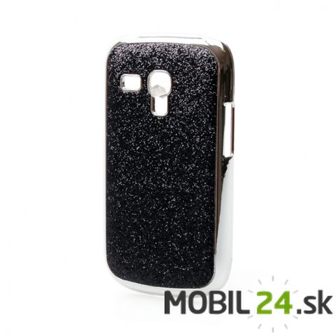 Puzdro Samsung Galaxy S3 mini Glitter plastové zadné čierne KS