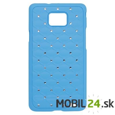 Púzdro Samsung i9100 04 plastové zadné modré s kamienkami