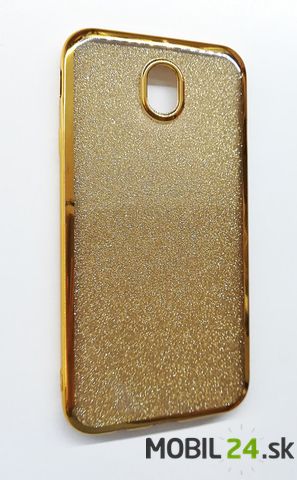 Puzdro Samsung J7 2017 glitter zlaté