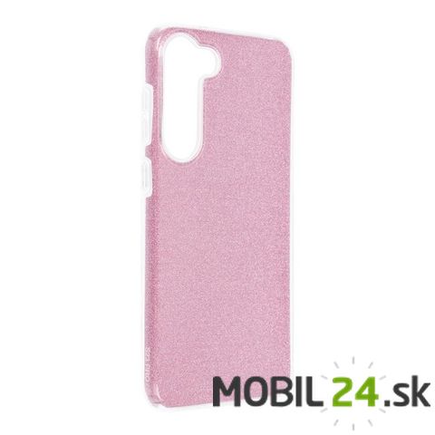 Puzdro Samsung S23 plus ružové glitter