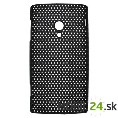 Púzdro Sony Ericsson X10 01 plastové zadné čierne