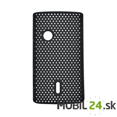 Púzdro Sony Ericsson X8 01 plastové zadné čierne