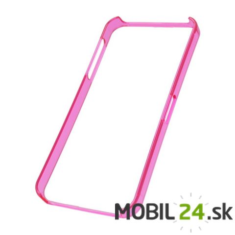 Rám iPhone 5/5S/SE ružový priehľadný