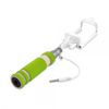 Selfie tyč (monopod) MINI zelená s audio káblom