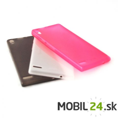 Silikónové púzdro Huawei Ascend P6 Colla Glossy ružové KS