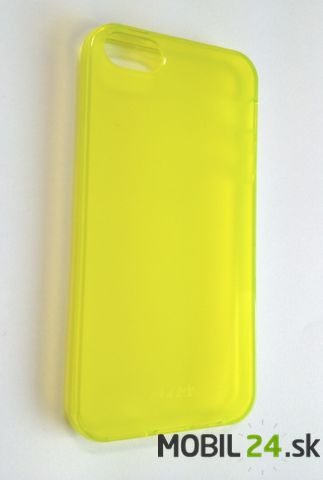Silikónové púzdro iPhone 5/5S/SE Colla Clear žlté KS