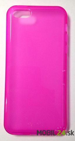 Silikónové púzdro iPhone 5C Colla Clear ružové KS