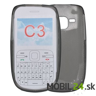 Silikónové púzdro Nokia C3-00 šedé