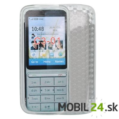 Silikónové púzdro Nokia C3-01 transparentné