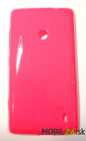 Silikónové púzdro Nokia Lumia 520 Colla Glossy ružové KS