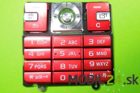 Klávesnica Sony Ericsson K610 červená