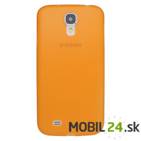 Tvrdé puzdro Samsung Galaxy S IV i9500 oranžové priehľadné