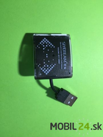 USB čítačka pamäťových kariet čierna