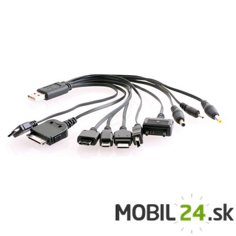USB nabíjací kábel univerzál 10 v 1