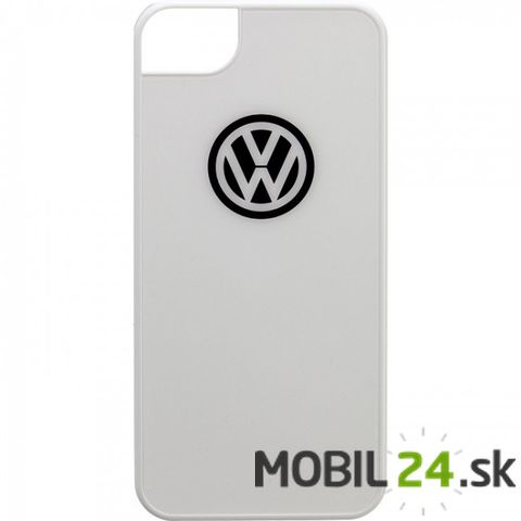 Puzdro Volkswagen na iPhone 5/5S/SE biele plastové